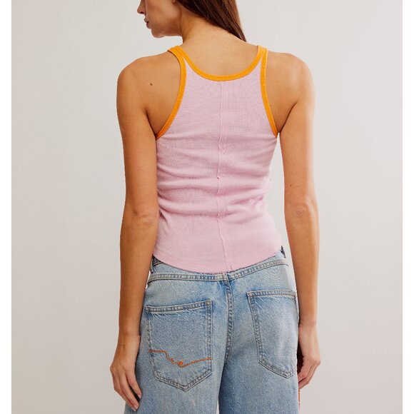 🆕 FREE PEOPLE Only One Ringer Tank / Sweet Lilac Carrot Combo - Picture 3 of 6
